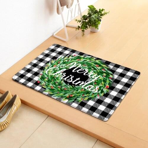 Christmas Kitchen Mat Entrance Doormats Home Decoration Carpets for Living Room Bedroom Area Rugs Bathroom Anti-slip Floor Rug