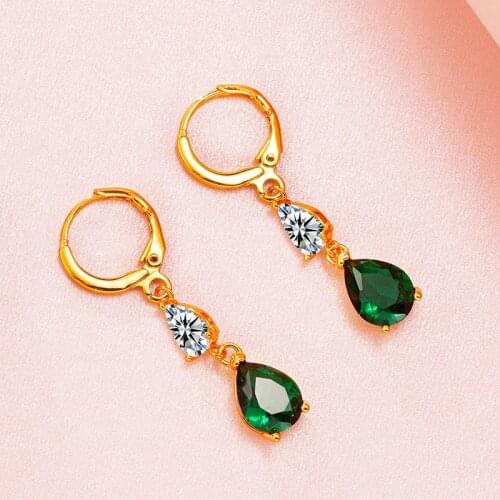 2020 Fashion Bohemian Earrings for Womens jewelry 24K Gold Filled tassel Gold Earring Circle Rhinestone Wedding Jewelry Gifts