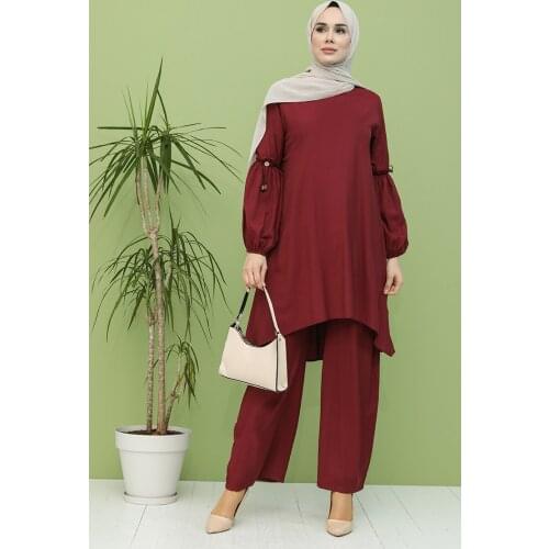 Minahill Tunic Pants Dual Suit 12009-03 Cherry 12009-03