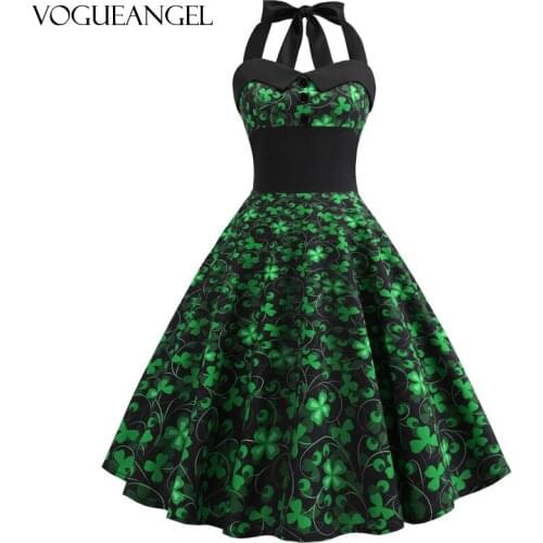 VOGUEANGEL Green Summer Dresses