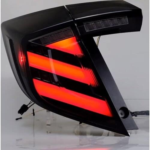 Taillight Tail lights For Honda Ci vic Type R 10th hatchback 2016 2017 auto DRL parts Dynamic Turn Signal Reverse Brake LED