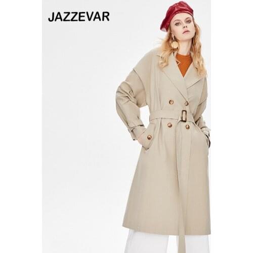 Womens windbreaker 2021 spring and autumn new Korean style atmospheric casual fashion windbreaker with drop sleeves