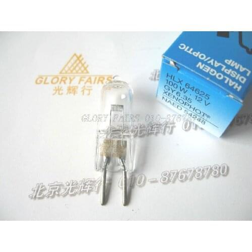 2pcs OS HLX 64625 12V100W FCR halogen lamp Microscope collimator light HLX64625 12V 100W projector bulb DR industrial lights