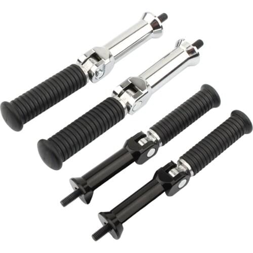 2pcs Motorcycle Foot Pegs Pedal Pads Rests Footpegs Fit for Davidson FXBB Street Bob 107 2018-2020