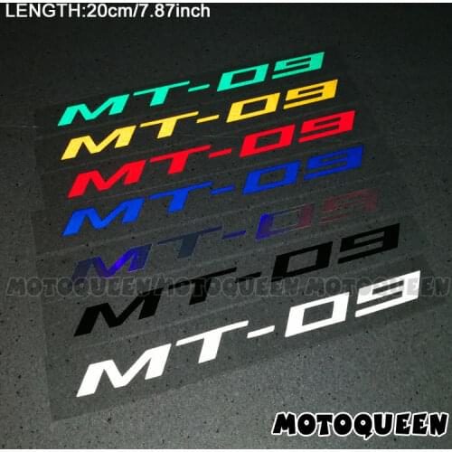 2PCS Reflective Motorcycle Wheels Fairing Helmet Tank Pad Decoration Logo Accessories Stickers Decals For YAMAHA MT-09 MT09