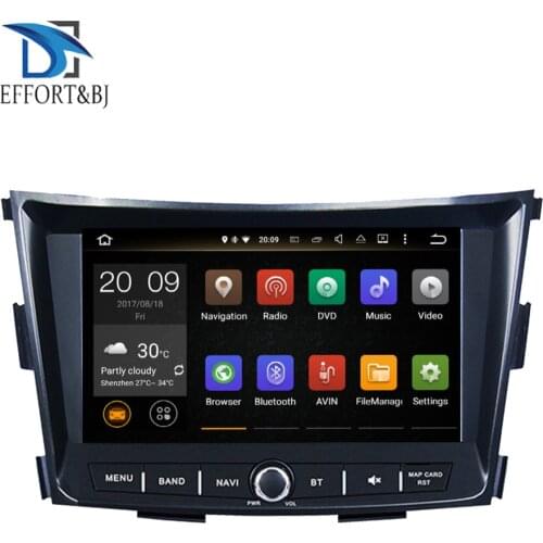 8'' 4GB RAM Android 9.0 Octa Core Car Radio Stereo with Bluetooth For SsangYong Tivoli 2015-2020 Car GPS Navigation WIFI/4G DAB