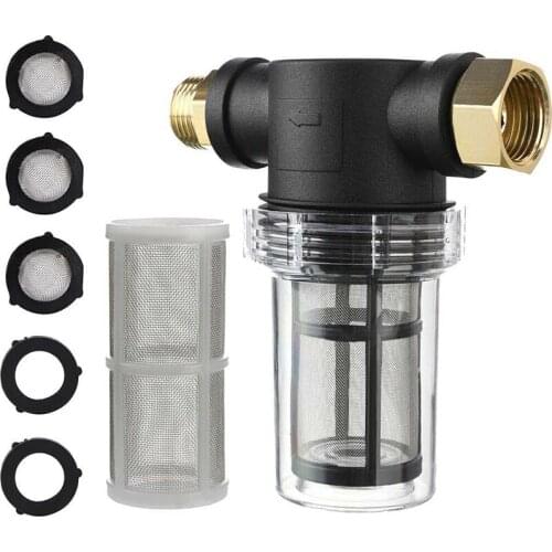 For High Pressure Washer Centrifugal Pump Water FilterMetal Mesh Pre-filter Garden Centrifugal Pump Water Filter Accessories