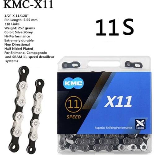 8 9 10 11 Speed MTB Mountain Road Bike Bicycle Chain Ultralight 116L 1/2' x 3/32