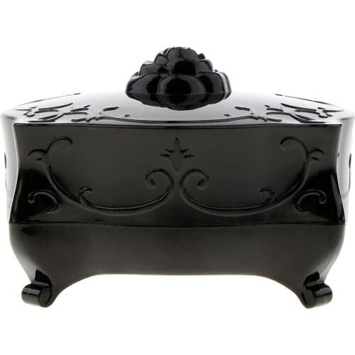 Vintage Cosmetic Loose Powder Container Makeup Puff Jewelry Organizer Case