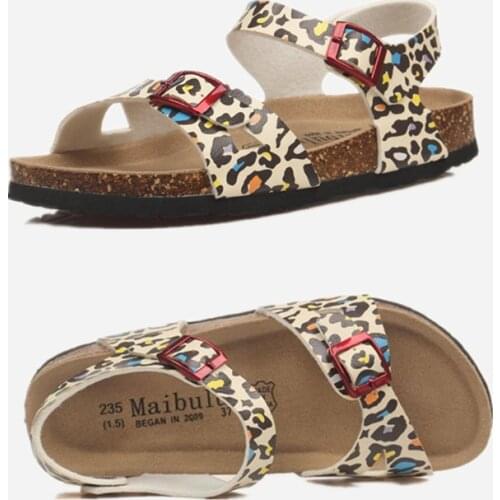 COSMAGIC 2021 New Summer Beach Cork Sandals Casual Women Outside Non-slip Double Buckle Sandalias Shoe