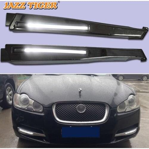 Daytime running lights For Jaguar XF 2008 2009 2010 2011 2012 Drl with turn signals Daylights LED for cars auto fog headlights