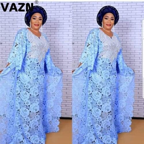 VAZN GJN1002 Autumn Loose All Code Elegant Night Club Sexy Slim Young Dress 2019 New Design Long Sleeve dress Women Dress