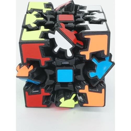 Fanxin Gear Magic Cube Black Stickers Speed Puzzle Cubo Magico For Kids Gift