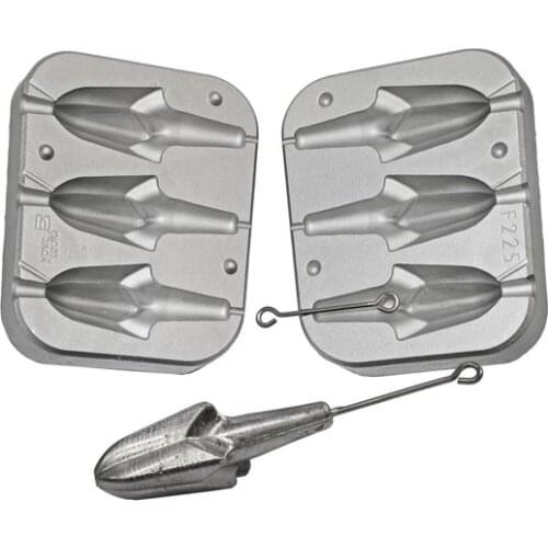 Mould for lead Surfcasting fishing Gr.140-160-180 F 225
