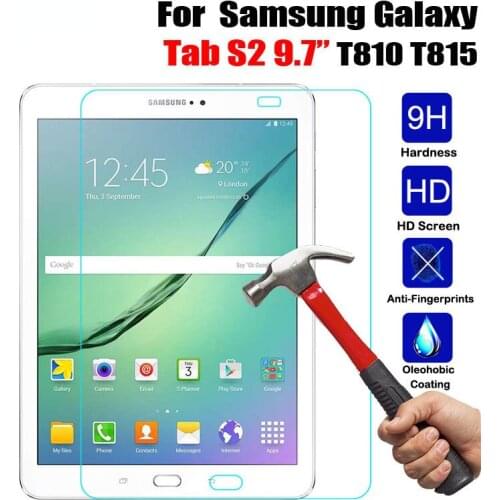 HD Tempered Glass For Samsung Galaxy Tab S2 9.7 inch T810 T813 T815 T819 Tablet Screen Protector 2.5D Premium Protective Film 9H