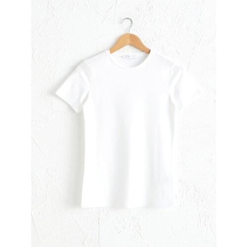 Cotton Women 'S White T-Shirt Sweating White Cotton T-Shirt