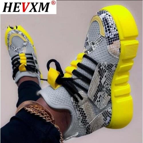 New Sneakers Women 35-43 Platform Sneakers Mixed Colors Comfortable Shoes Casual Boots Breathable Soft Woman Chunky Shoes Women