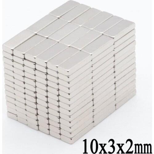 500pcs 10x3x2 mm N35 Mini Supper Strong Magnets 10*3*2 Small Permanet Rare Earth Neodymium Art Craft