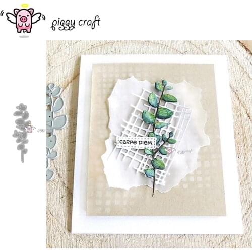 Piggy Craft metal cutting dies cut die mold Leaf decoration Scrapbook paper craft knife mould blade punch stencils dies