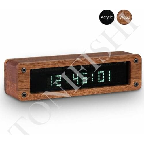 Mini car/home VFD clock, fluorescent tube retro electronic car clock VFD8, creative clock, home decoration, birthday gift