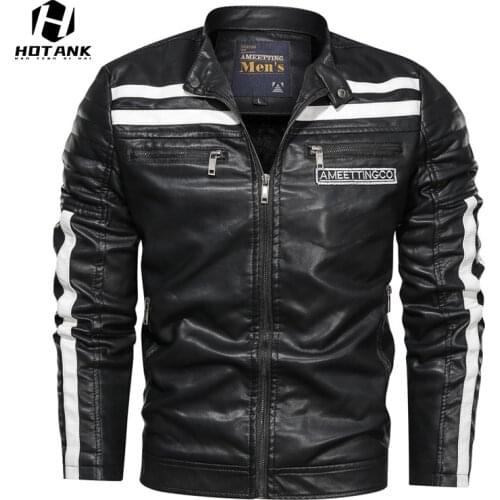 Brand 2021 Autumn Winter Motorcycle Leather Jacket men Fashion Vintage Pu Faux Jacke Casua Embroidered Biker Coats Outwear 3XL