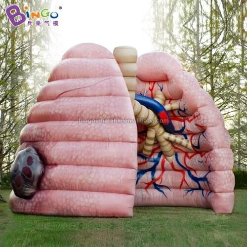 Custom made 4.6x3x4 meters inflatable lung model for education / lung balloon toys for sale