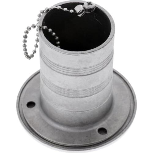 50mm Stainless Steel Boat Fuel Gas Petrol Tank Deck Fill Filler & Screw Cap