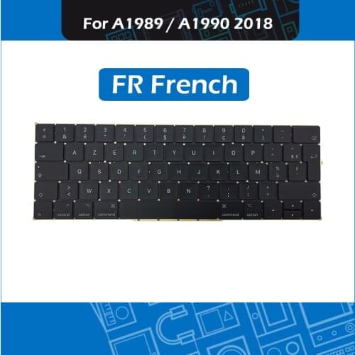 New Mid 2018 for Macbook Pro Retina 13" 15" A1989 A1990 FR France French Keyboard Replacement MR9Q2 MR932 MR942