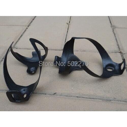 New Carbon Matt MTB Mountain Road Cyclocross TT Bike water Bottle cage bicycle Holder for all Cycling - 2 Pcs ( CG027 )