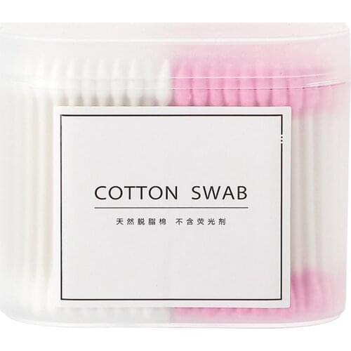 100/200/300Pcs Disposable Home Dual Heads Ear Cleaning Makeup Cotton Swabs Buds