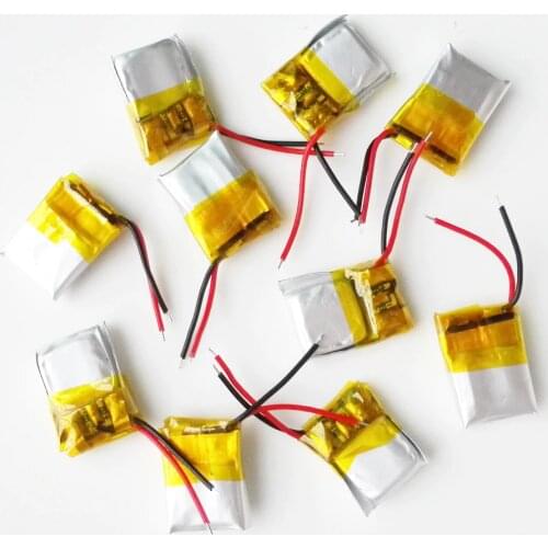 Wholesale 10 pcs 3.7V 30mAh 301012 Accumulator Lithium Polymer Li-ion Rechargeable Battery For Mp3 Mp4 PAD DVD DIY bluetooth