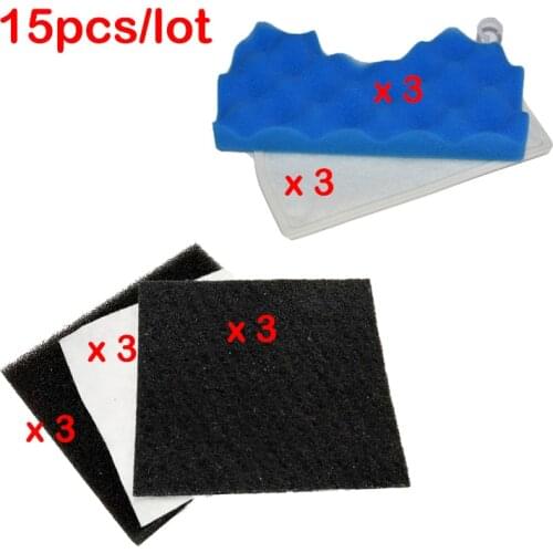 15Pcs/lot Foam filters for samsung DJ63-00669A SC43 - 47 SC4340 SC4380 SC457 DJ63-01211A cleaning filters replacement parts