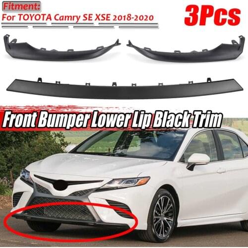 Car Front Bumper Splitter Lip Grille Lower Trim Molding Diffuser Guard Cover Trim For TOYOTA Camry SE XSE 2018-2020 5312206040