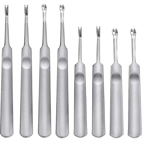 Hand Leather Edge Skiving DIY Craft Tool, Leather Grooving Tool for Leather Carving Work (8Pcs)