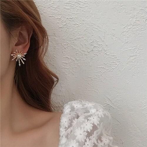 S925 Needle Earring Pearl Minimal Design Light Luxury Earring 2021 New Fashion No Ear Holes Ear clip women