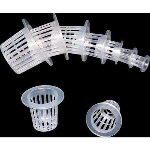 PVC Mesh Pot Hydroponic Nursery Net Cup Basket Garden Soilless cultivation equipment Aeroponic Plant Pots 2 Pcs