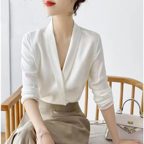 Shzxssfy Black And White Blouses