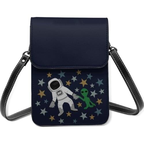 Alien Shoulder Bag Vintage Leather Shopping Mobile Phone Bag Female Gift Bags