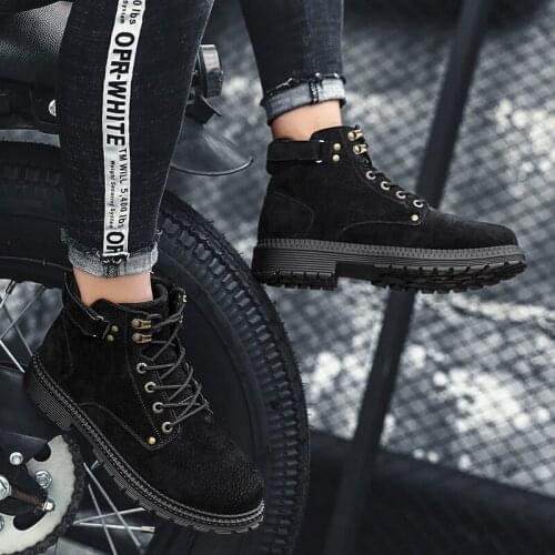 Shoes spring work Mens 2020 western sports slip fashion shoe boots hombre coturno mens on white casuales cuero hot de mens for