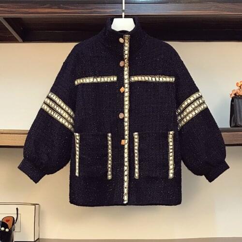XING WEI SI Women's Plaid Coats