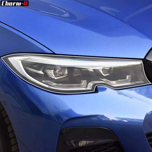 Car Headlight Protective Film Transparent TPU Decal Sticker For BMW F30 G20 F40 F22 F32 F10 G30 G32 G11 G15 F34 F07 Accessories
