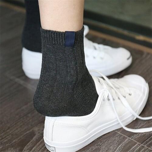 1 pairs four seasons womens socks warm solid color striped hosiery casual female long socks high quality cute funny sock