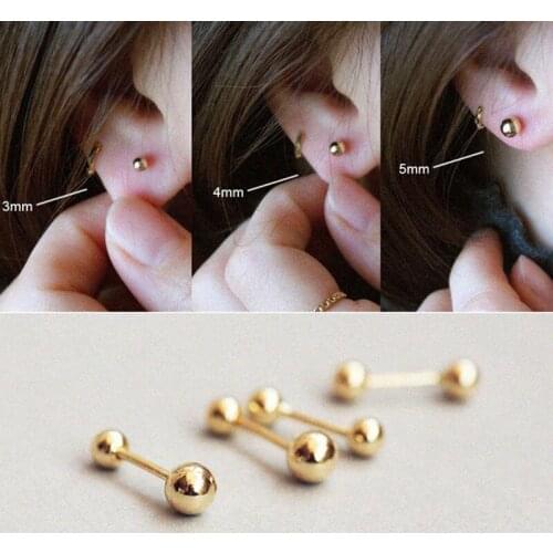 1pcs 925 Sterling Silver Korean INS Mini Stud Earrings for Girl Women Anniversary Minimalist Ear Bone Pendientes Fine Jewelry