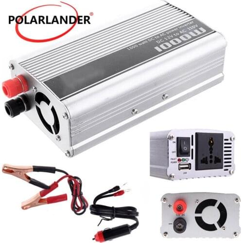 1000W WATT DC 12V to AC 220V Portable USB Car vehicle Power Inverter Adapter Charger Voltage Converter Transformer Universal