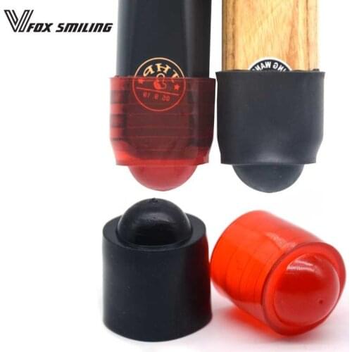 Fox Smiling 2Pcs Silicone Billiards Snooker Protective Cover Case Pool Table Cue Case Bottom Protection Billiard Accessories