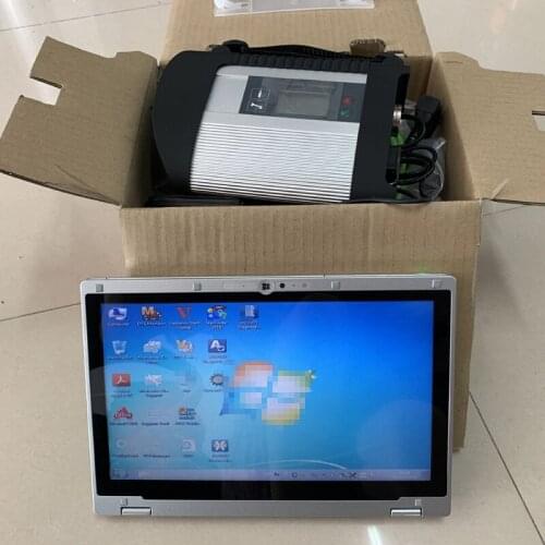 2020.12V 480G mini SSD software for mb star sd connect C4 diagnose full set + laptop CF-AX2 i5 4g touchscreen MB diagnostic tool