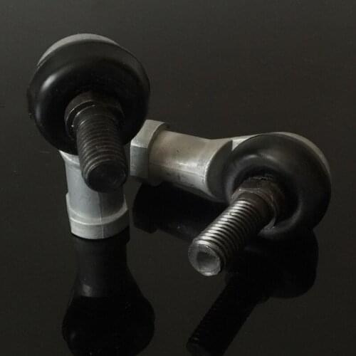 4pcs SQ10-RS-1 Connector shape Ball head pole end Joint bearing Rod End Right hand Bore 10*1.5mm Male Steel 90 Degrees SQ10RS-1