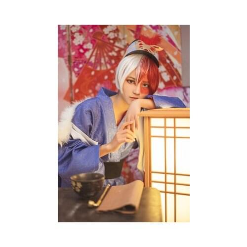 Anime Boku no Hero Academia Todoroki Shoto Kinomo Uniform Cosplay Costume Full Set Unisex For Halloween Free Shipping 2019 New