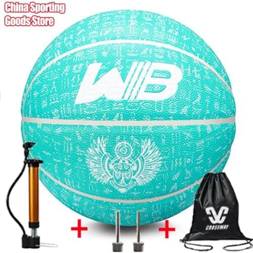 Ancient Egyptian Totem Painted Crow Man Printed Basketball,free air pump + needle + bag