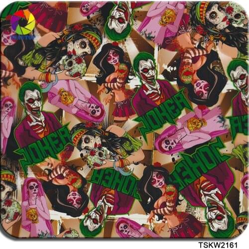 Free shipping 0.5mX2m/10m TSCW2161 water transfer printing film hydrographic film dipping film